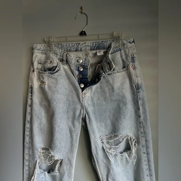 Denim ripped boyfriend jeans - Picture 2 of 4